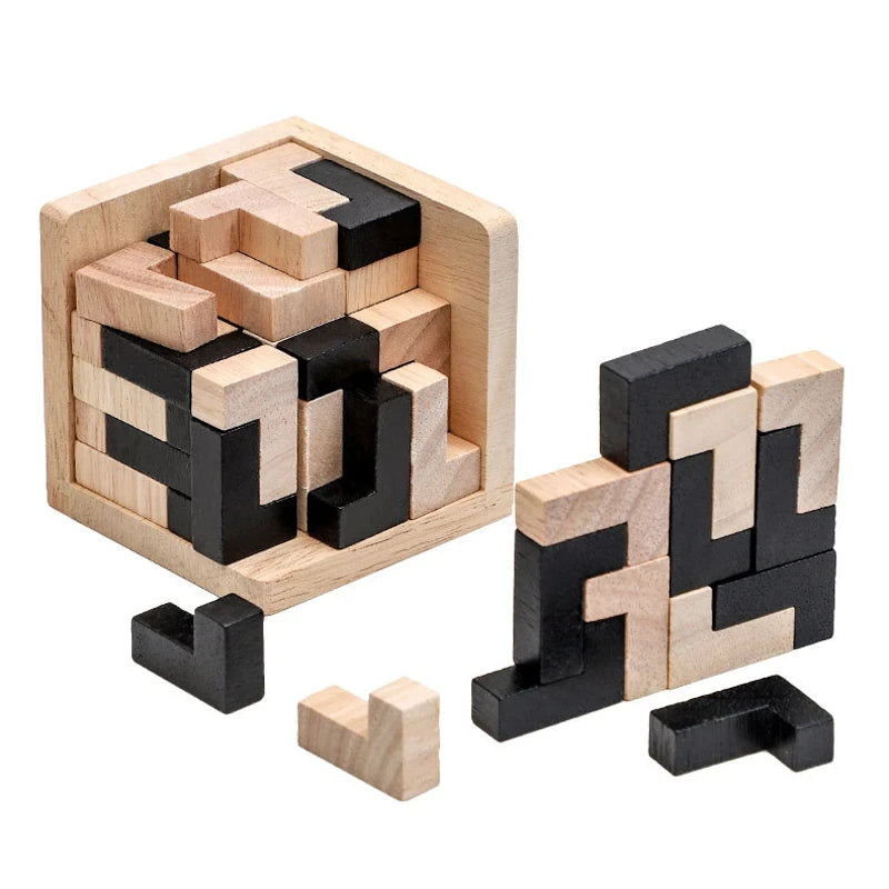 SuperMind - 3D Wooden Interlocking Puzzle Game Luban