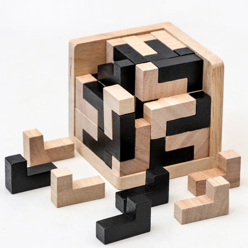 SuperMind - 3D Wooden Interlocking Puzzle Game Luban